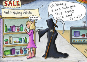 anti-aging cartoon