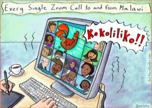 zoom malawi rooster cartoon