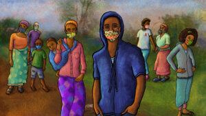 Illustration for the Nthambi Series created for UNFPA