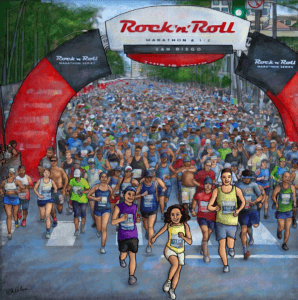 Illustration created for the book, "Lori Leak Travels to San Diego"