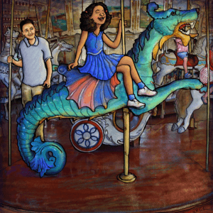 Illustration created for the book, "Lori Leak Travels to San Diego"