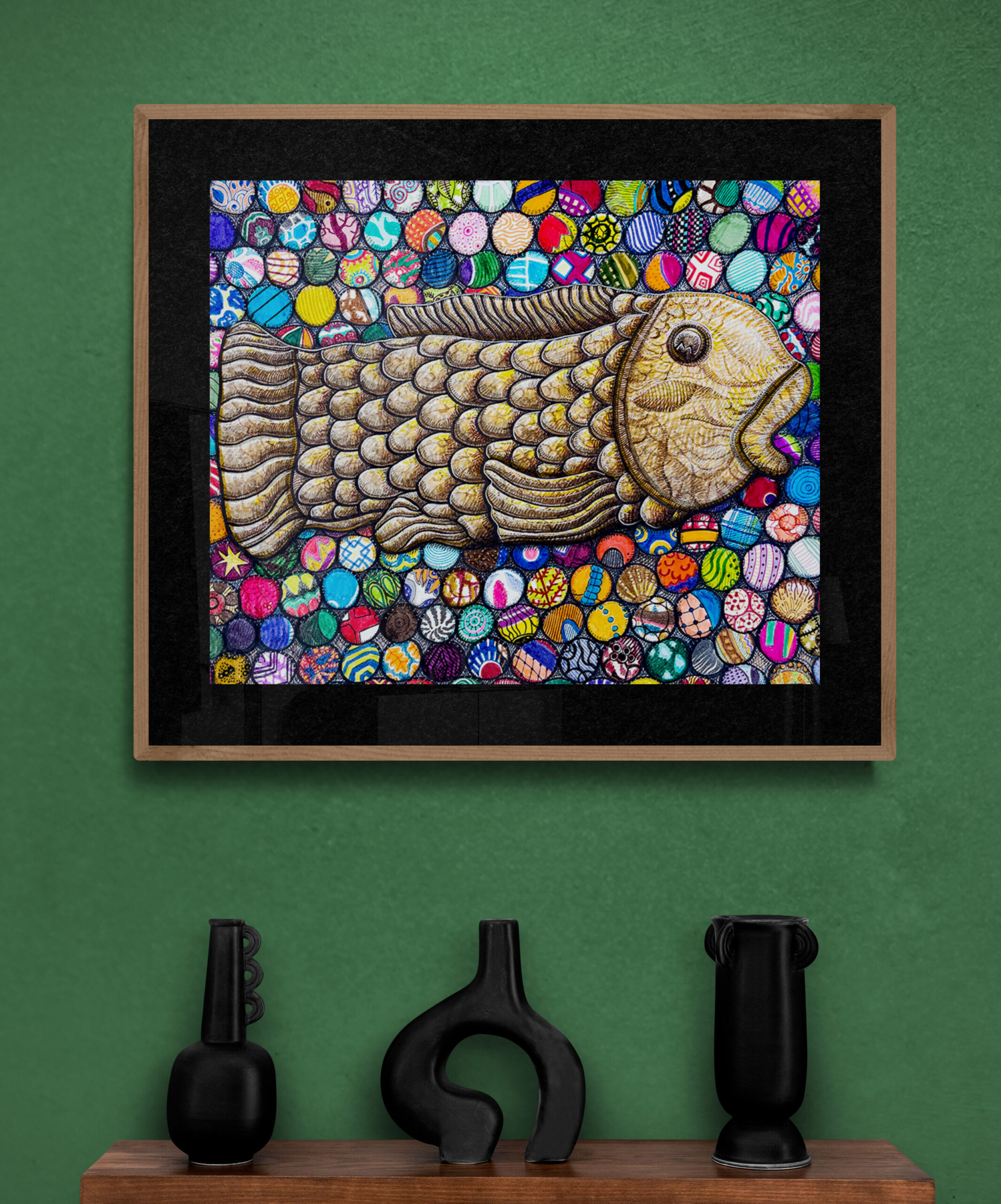 fish with bottle caps Lake Malawi