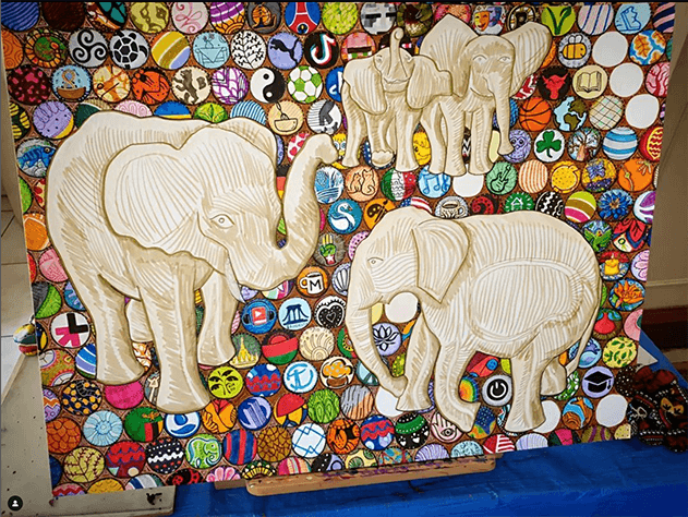 elephant art family portrait -inspiring Malawi
