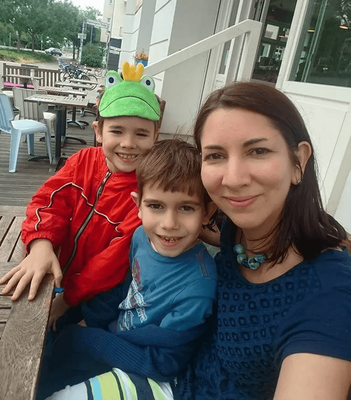 in Berlin with the boys 2018 before the 2022 artist residency in South Africa