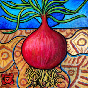 Grounded: Root Chakra Meditation| 12 x 12 in. | acrylic on canvas | 2021