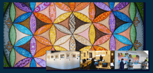 Kristen Palana drawing flower of life unity