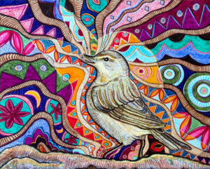 Little Brown Job | 14 x 11 in. | watercolor pens on vellum | 2022