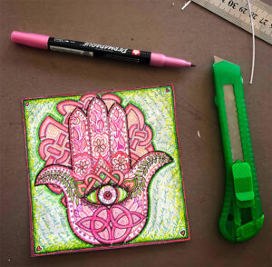 Hamsa Hand: Everlasting Love by Kristen Palana
