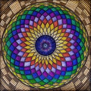 Torus | 18 x 18 in. | watercolor pens and acrylic on vellum | 2023