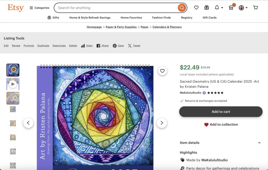 earn money online Esty shop